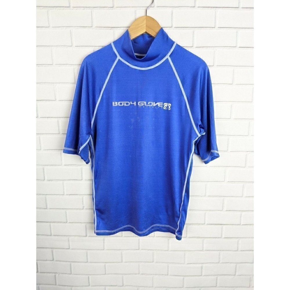 Body Glove‎ Wetsuits Blue Rash Guard Swim Top Unisex Boys Girls 16